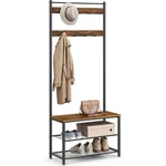 Coat Rack Hall Tree Shoe Storage Bench Entryway 3-IN-1 Steel Frame 12 6. Fixed Price $74.20.