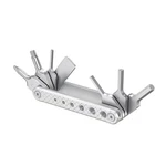 Folding Set Screwdrivers Hex Key Wrenches Seven Functional Silver. Fixed Price $33.98.