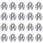 Yamaso 20PCS 1/8 Inches M3 Stainless Steel Wire Rope Cable Clip Clamp. Fixed Price $10.96.