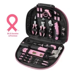 Workpro Pink Tool Kit 236 Pieces Set With Easy Carrying Round Pouch. Fixed Price $39.99.