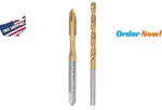 Uxcell M4 Titanium Hss Spiral Point Thread Tap & 3.3MM Drill Bit Set. Fixed Price $13.56.