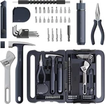 40-PIECE Tool Kit, Household Essentials Set W/smart Electric Screwdriver (l. Fixed Price $59.98.