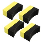Tnaiyh Car Tire Applicator Dressing Shine Sponge, 4PCS Vehicle Black/yellow. Fixed Price $13.99.