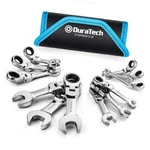Duratech Stubby Flex-head Ratcheting Combination Wrench Set, Metric, Silver. Fixed Price $82.08.