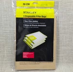 Stanley 25-1230 Disposable Filter Bags 3-PACK For 4-5 Gallon Medium Filtration. Fixed Price $13.50.
