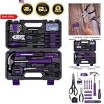 Home Kit 126PCS Household Hand Tools Set With Storage Case Purple. Fixed Price $52.94.