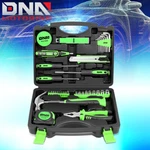 46PCS Household Hand Kit Screwdriver Sockets Hammer Test Pen Toolbox Green. Fixed Price $23.99.
