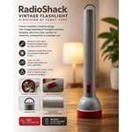 Vintage Radio Shack Tandy Corp Flashlight Grey Red 15.5 Inch Handheld. Fixed Price $24.99.