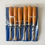 Vintage Footprint England 6 Pc Carving Chisel Set Woodworking Hand Tools. Fixed Price $56.01.
