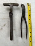Pair Of Antique Cs Osborne Leather Stretching Pliers + Noname Copplers. Fixed Price $40.00.