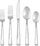 Hampton Forge Brocade Hammered 20 Pc Set, 3.15 Lb, Metallic. Fixed Price $50.00.