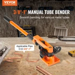 Pipe Tube Bender, 3/8" To 1" Od Manual With 7 Bending Dies, 18. Fixed Price $173.19.