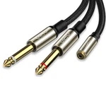 Vioy 3.5MM To Dual 1/4 Audio Splitter Cable, Gold Plated 30CM/12INCH. Fixed Price $13.14.