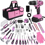 Kingtool 267-PIECE Kit Set Pink With 21V Cordless Power .... Fixed Price $155.40.