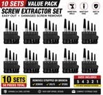 Ryobi A96SE51 Spiral Screw Extractor 5-PIECE Black New Oem 10 Sets Lot Pack!. Fixed Price $8499.00.