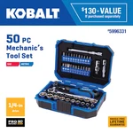 50 -piece Metric Standard (sae) Mechanics Tool Set With Hard Case. Fixed Price $51.99.