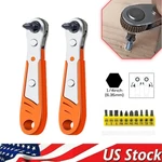 Ratcheting Right Angle Screwdriver Hex 90 Degree Offset + 10PC Bits Set!. Fixed Price $361.09.