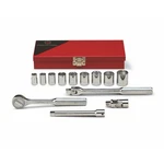 Wright 329 3/8" Drive 13 Piece Standard Socket Set 6-PT With Metal Toolbox. Fixed Price $227.47.