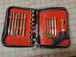 Vintage 1978 Interpur Screwdriver & Socket Set With Leather-like Case. Fixed Price $12.99.