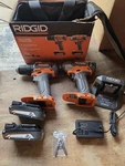 Ridgid R92721 18V 2-TOOL Combo Kit Drill Driver & Impact. Fixed Price $94.04.