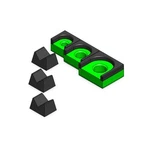 3D Tool Trays Magattach Ratchet Organizer Kit (3 Piece Set, Green/black. Fixed Price $35.83.