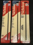 Nicholson 8" X 1/4" Round Chain Saw File Lot Of 3 - Black Diamond 01974. Fixed Price $12.99.