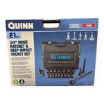Quinn 3/4" Drive Sae Ratchet Deep Impact Socket Set 21 Pc New Sealed. Fixed Price $219.99.