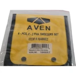 New Aven 18480EZ E-z Pik 6 Piece Tweezer Set Stainless Steel Color Coded. Fixed Price $34.99.