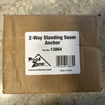 Roof Zone 2-WAY Standing Seam Anchor Clamp Tie Down Part No. 13864. Fixed Price $84.95.