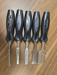 SET/5 Craftsman Usa Wood Chisel 36854 36853 36852 36851 36850. Fixed Price $39.99.