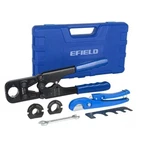 Efield Size Pex Crimping Tool Kit: 1/2", 3/4" & 1" W/h Pipe Cutter And Gauge. Fixed Price $63.99.