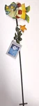 Kinetic Plant Garden Yard Art Wiggle Stake Mr Fish Handcrafted Metal New 36". Fixed Price $22.95.