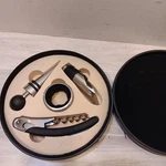 Wine Opener Tool Kit 4-PIECE Gift With Compact Carrying Case Travel Picnic. Fixed Price $19.57.