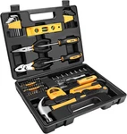 65 Pieces Tool Set General Household Hand Kit With Storage Case Plastic. Fixed Price $53.99.