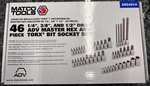 Matco Tools (SBS46VA) 1/4", 3/8", And 1/2" Master Hex Torx Bit Socket Set. Fixed Price $280.00.