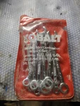 Kobalt Sae Mini Combination Wrenches 10 Piece Set Red And Clear Pouch Snaps Shut. Fixed Price $16.00.