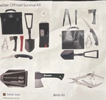 Gerber Offroad Survival Kit Axe, Multi-tool, Shovel, Saw, Pliers, Flashlight. Fixed Price $199.86.