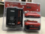 Craftsman 20-VOLT 2-PACK Set Lithium-ion Power Tool Battery W/charger 4AH/2AH. Fixed Price $119.99.