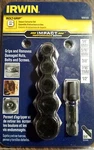 Irwin Bolt-grip 6PC Impact Twist Socket Extractor Set 1/4" 1/2" #1859143. Fixed Price $51.14.