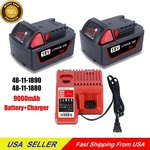 48-11-1880 Charger & 2 Pk 9AH Battery For Milwaukee M18 Volt 48-11-1890. Fixed Price $107.99.
