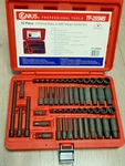 Genius Tools 55PC 1/4" Drive Master Sae & Metric Impact Socket Set #TF-255MS. Fixed Price $172.04.