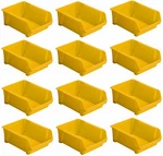 Stanley STST55400 #4 Yellow Stackable Poly Storage Bins - Pack Of 12. Fixed Price $129.98.