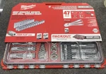 Milwaukee Tool 48-22-9487 47PC 1/2" Drive Ratchet & Socket Set With Packout. Fixed Price $269.99.