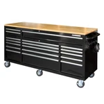 M Tool Chest Work Bench Cabinet Adjustable Wood Top 72 Rolling Garage Storage. Fixed Price $1711.03.