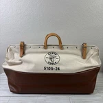 Klein Tools 5105-24 Bag, Heavy Duty Canvas 24-INCH, Natural/brown. Fixed Price $161.49.