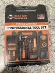 Bulldog Piece Professional Tool Set With Case Durable Portable BD-142-0. Fixed Price $15.00.