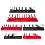 Aiuitio 6PCS Socket Organizer Tray Set, Red Sae & Black Metric Storage.... Fixed Price $42.27.