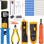 Taiwain RJ45 Crimper Kit Cable Network Repair Set Tool CAT5 CAT6, Wire Str. Fixed Price $73.51.