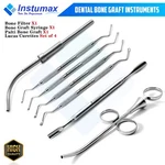 Bone Graft Dental Instruments Set Of 7 Collector File Syringe Curette New. Fixed Price $42.54.