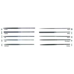Nicholson Tool 37767 12 Piece Needle File Set 6-1/4 In Cut Assortment. Fixed Price $99.99.